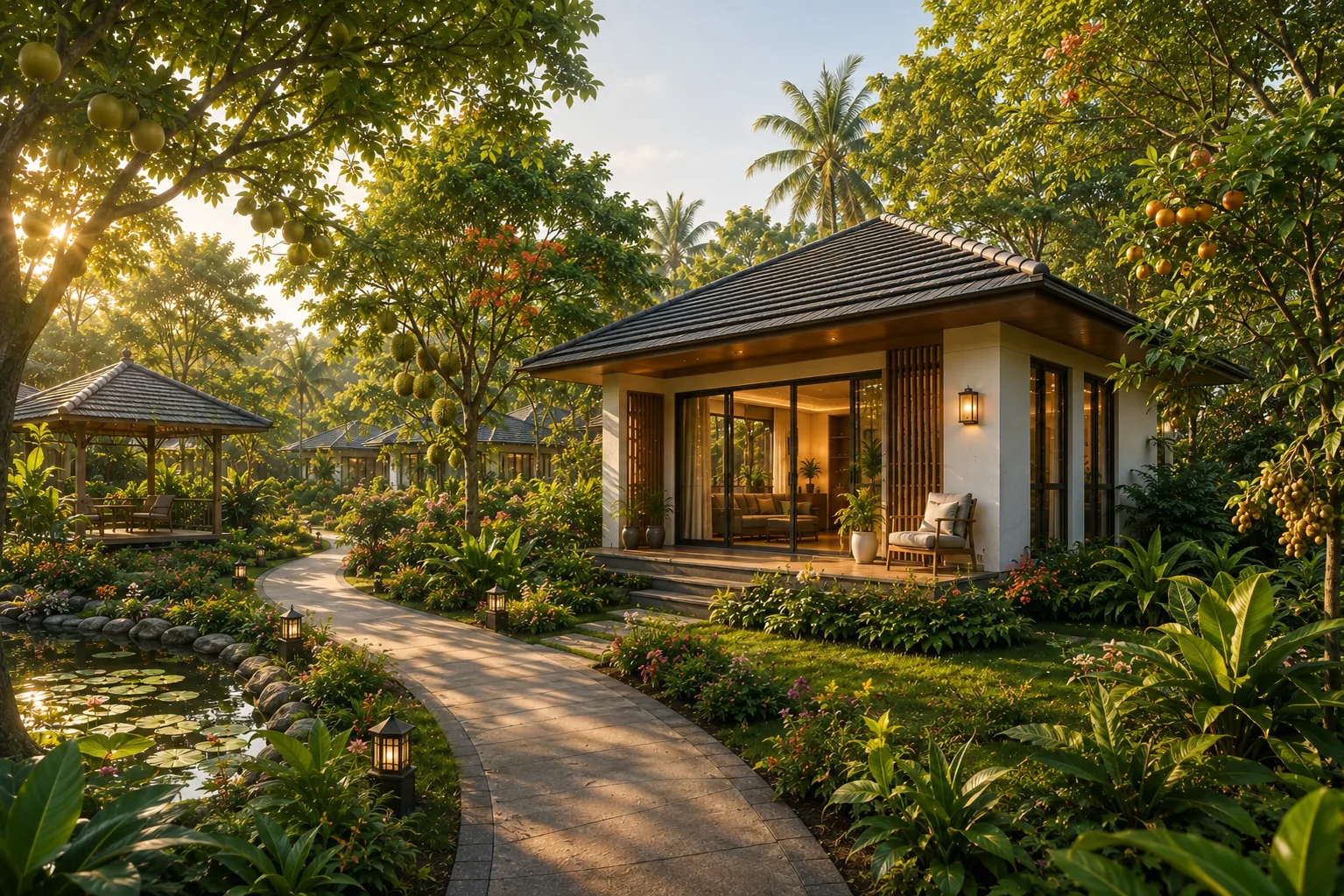 Bungalow Đơn lập giữa khu vườn cây xanh tại An Nhiên