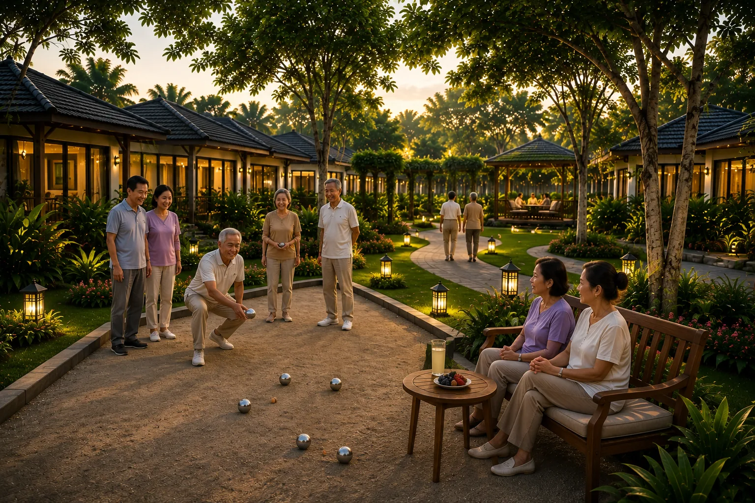 Hoạt động giao lưu ngoài trời của cư dân An Nhiên