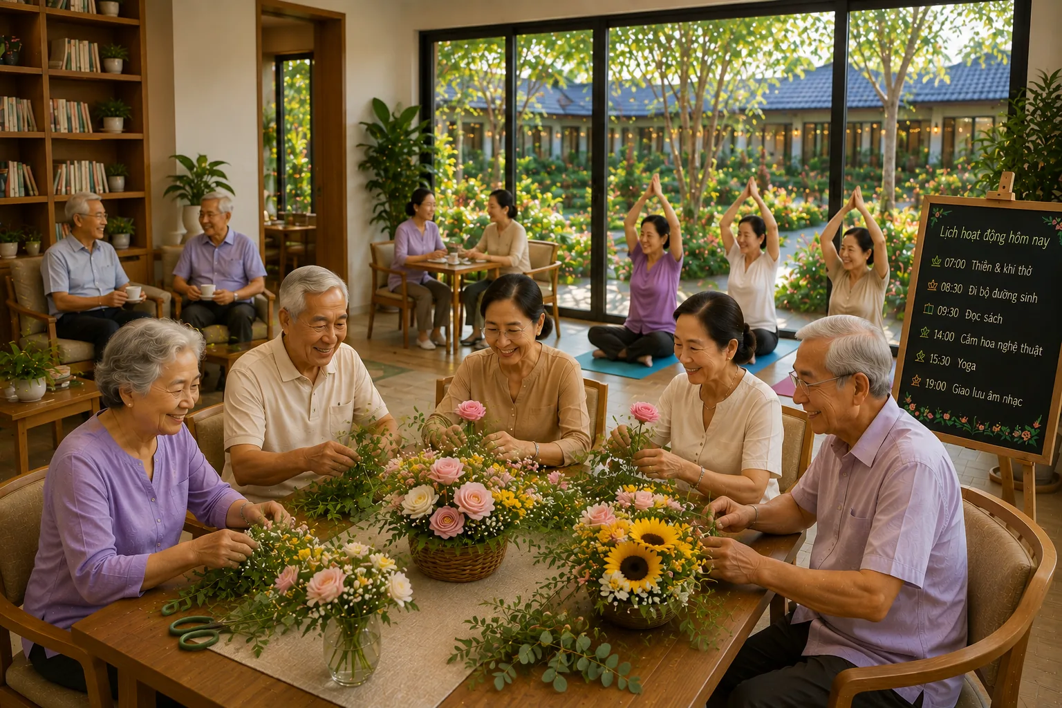 Hoạt động nghệ thuật cắm hoa tại An Nhiên