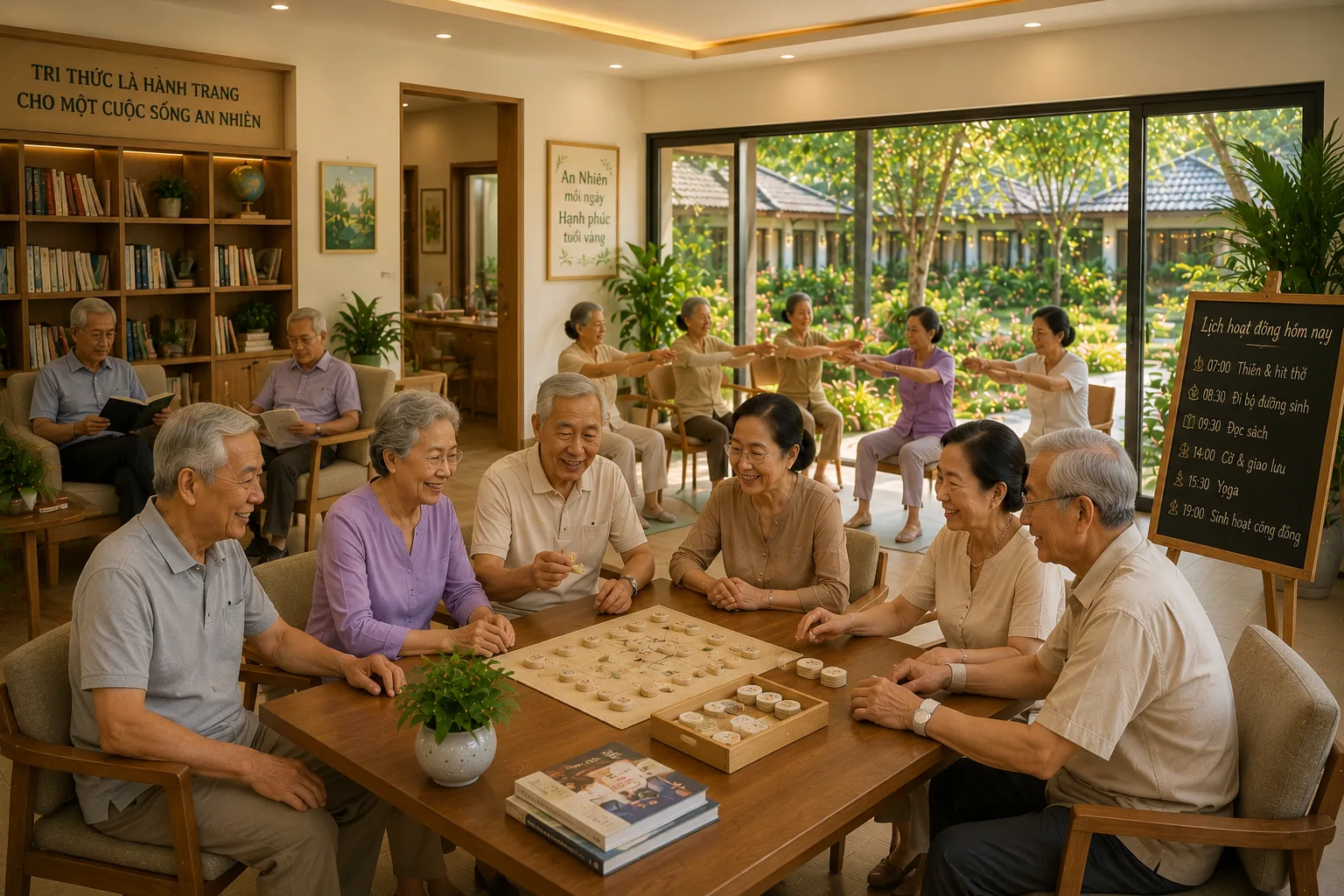 Cư dân giao lưu và sinh hoạt tri thức tại An Nhiên