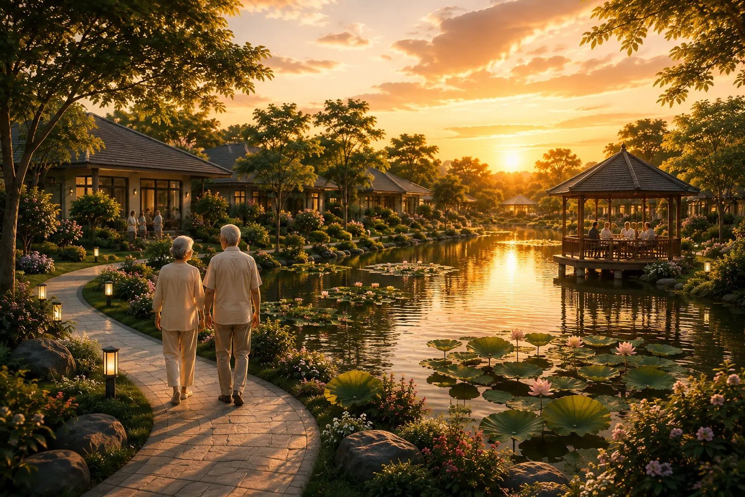Khoảnh khắc bình yên cuối ngày tại An Nhiên