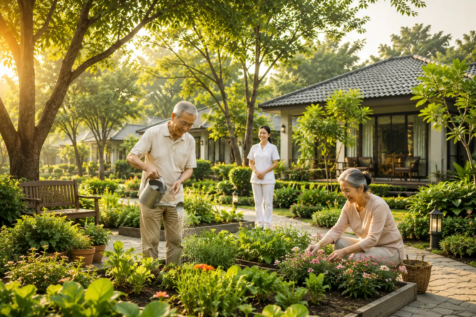 Cư dân An Nhiên chủ động chăm sóc khu vườn với sự đồng hành của nhân viên